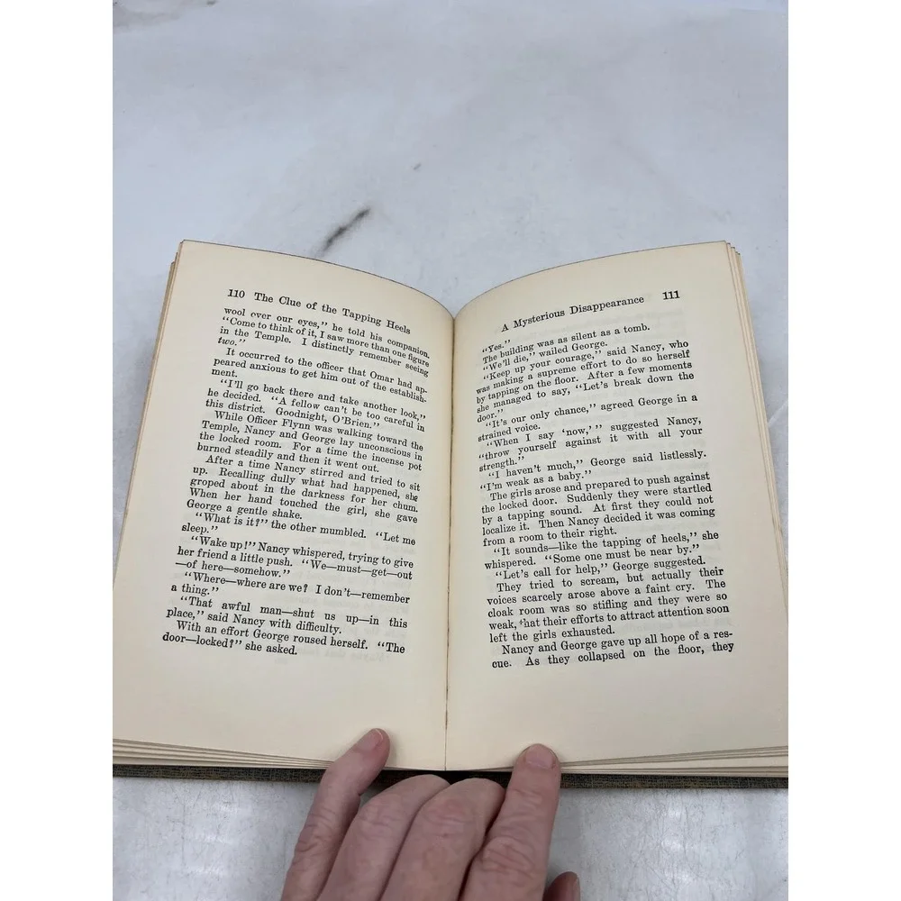 VTG Nancy Drew The Clue of the Tapping Heels Book 1939 Grosset Dunlap Hardcover